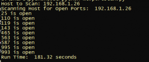 Python 3 Multi Threaded Port Scanner